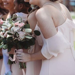 Women’s Blush Wedding Summer Boho Dress